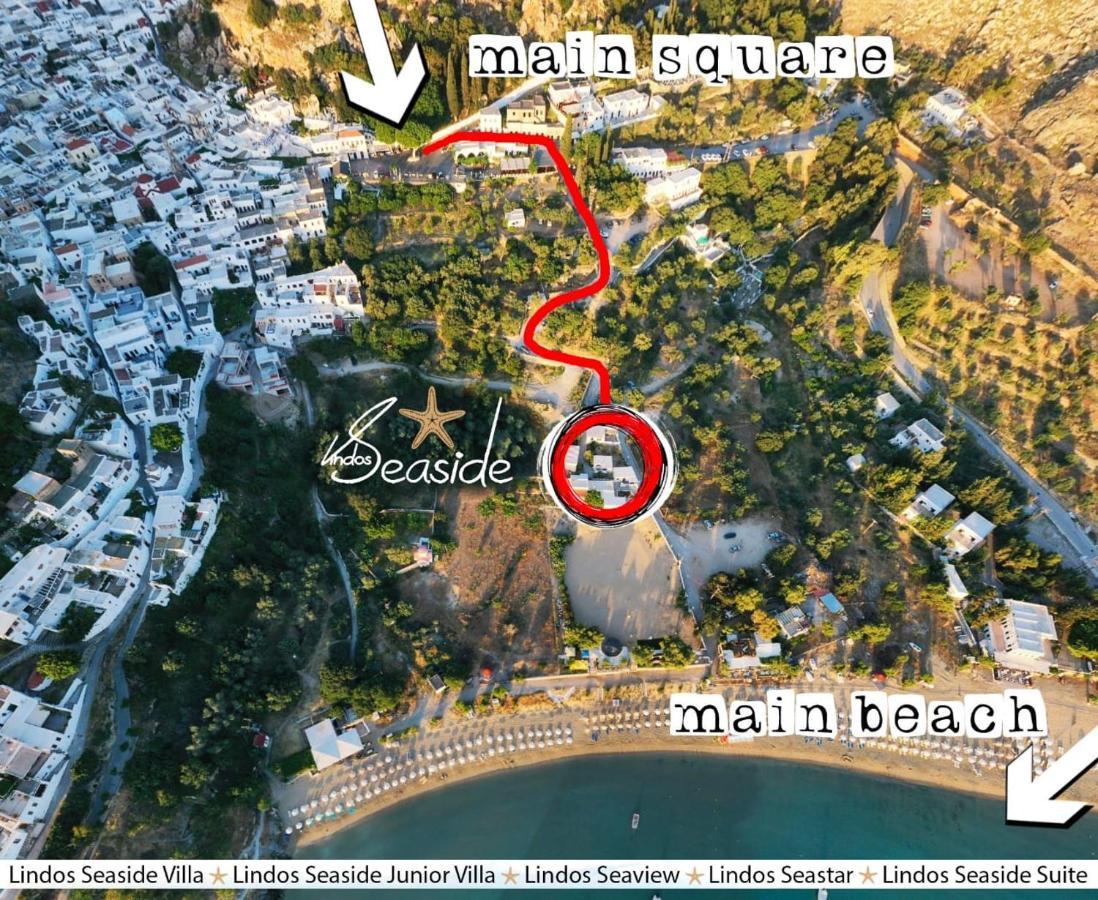 Lindos Seaview Apartment ภายนอก รูปภาพ